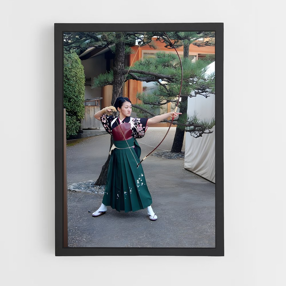 Poster Kyudo japanese – affiche Tir à l’arc (vue 2)